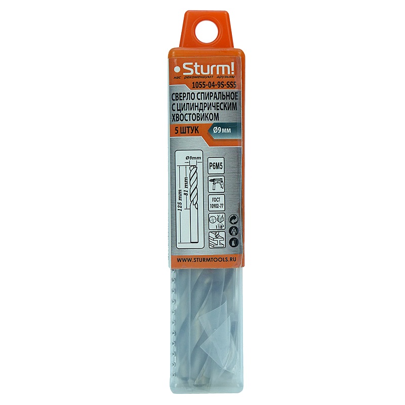 Сверло по металлу Sturm 1055-04-9S-SS5 в Костроме