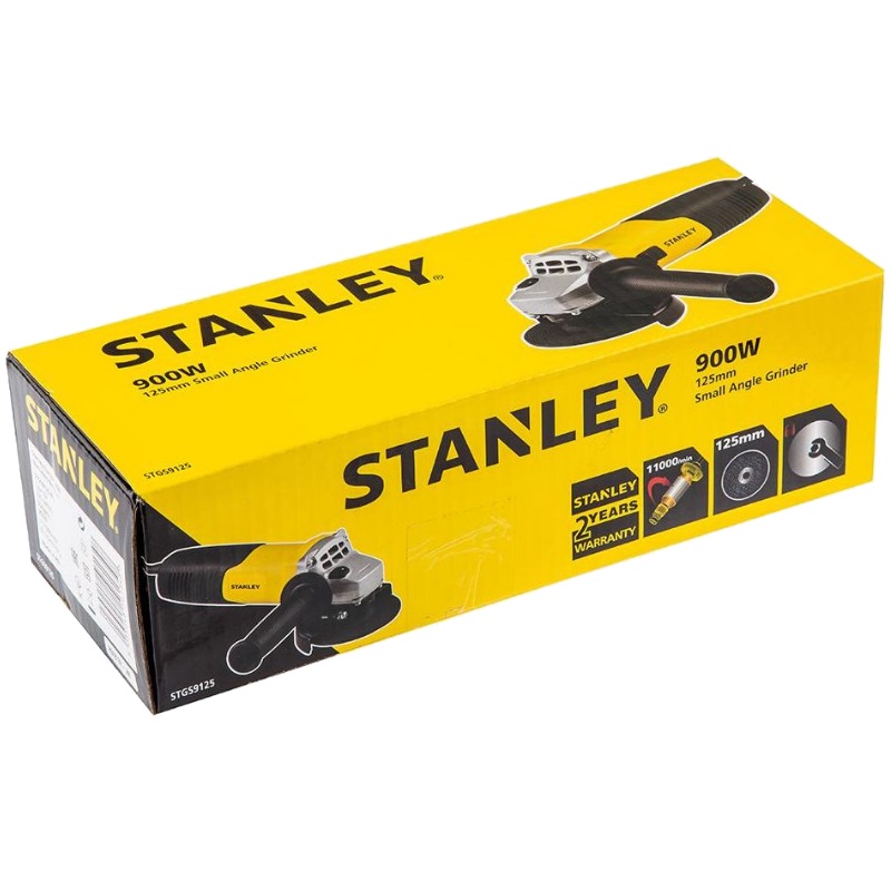 Угловая шлифмашина (болгарка) Stanley STGS9125, 125 мм, 900 Вт