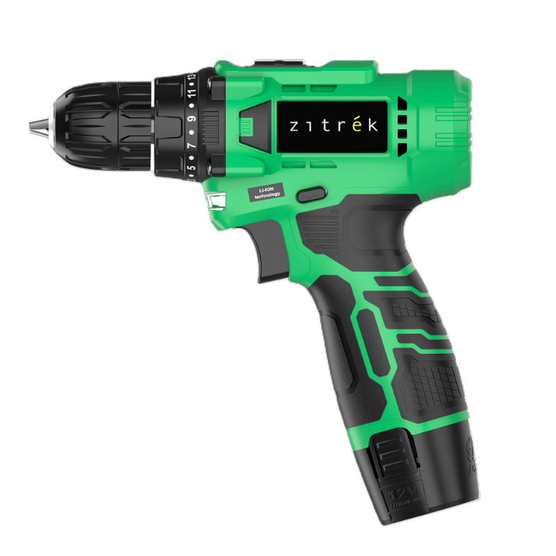 Дрель-шуруповерт аккумуляторная Zitrek Green Li Plus 083-1021, 12В, 1x1.5Ач в Туле
