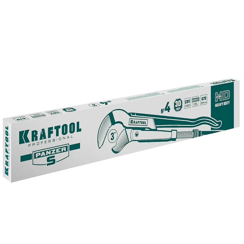Ключ трубный Kraftool PANZER-S 2733-30_z02, №4, изогнутые губки в Переславле