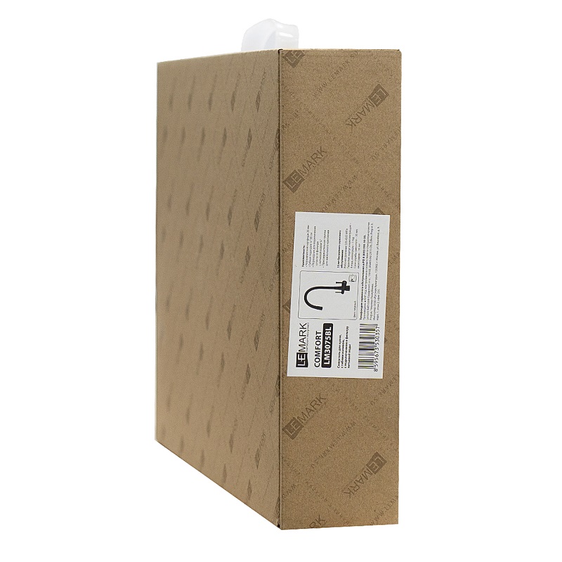 Смеситель для кухни Lemark Comfort LM3075BL, черный в Рыбинске