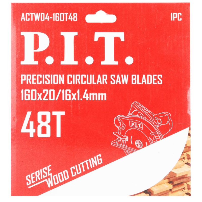 Диск пильный P.I.T. ACTW04-160T48, 160x20/16x1,4 мм, 48T