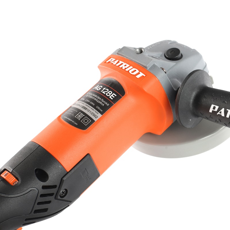 Угловая шлифмашина (болгарка) Patriot AG 128 E, 125 мм, 1100 Вт, регулировка оборотов в Костроме