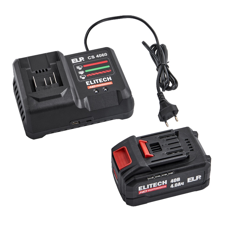 Пила цепная аккумуляторная Elitech HD CS 4016BLК (E1611.027.01) 211702, бесщеточная, 40В, 1х4Ач и ЗУ в Твери