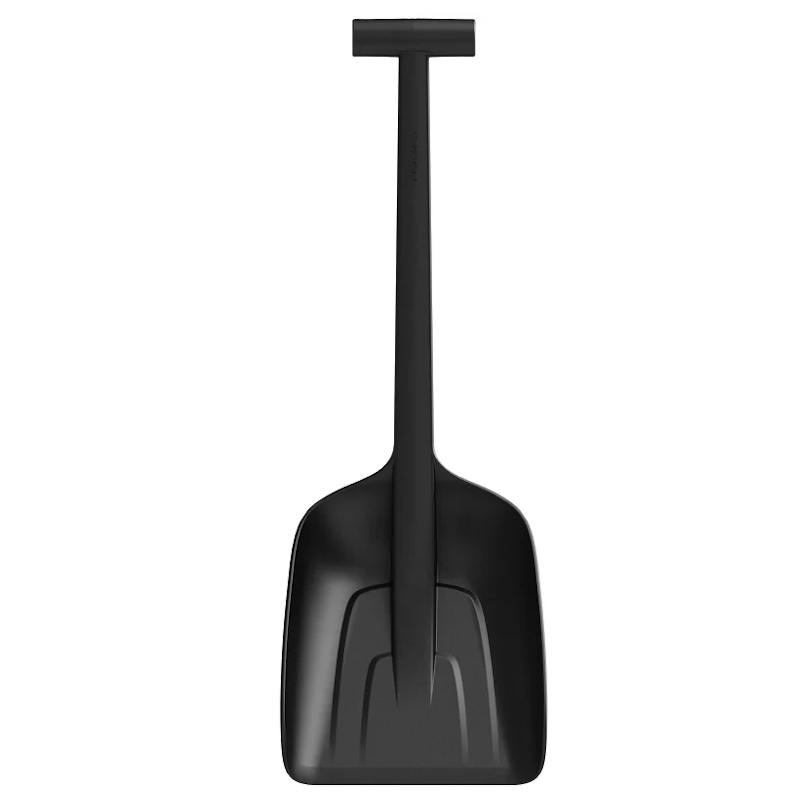 Лопата снеговая автомобильная Fiskars Solid 1019353, 220х630мм полиамид с черенком