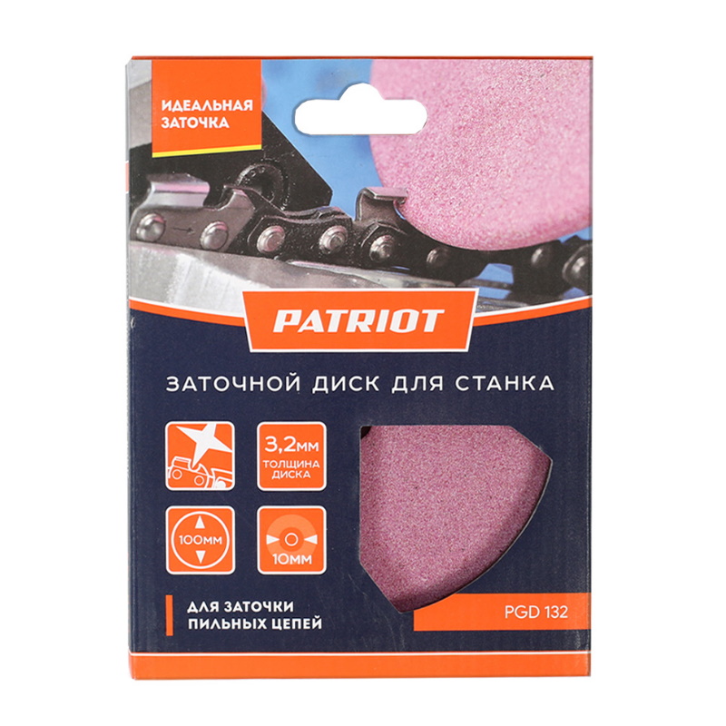 Диск заточной Patriot PGD 132 880124322, 100 мм*10 мм*3.2 мм  в Череповце