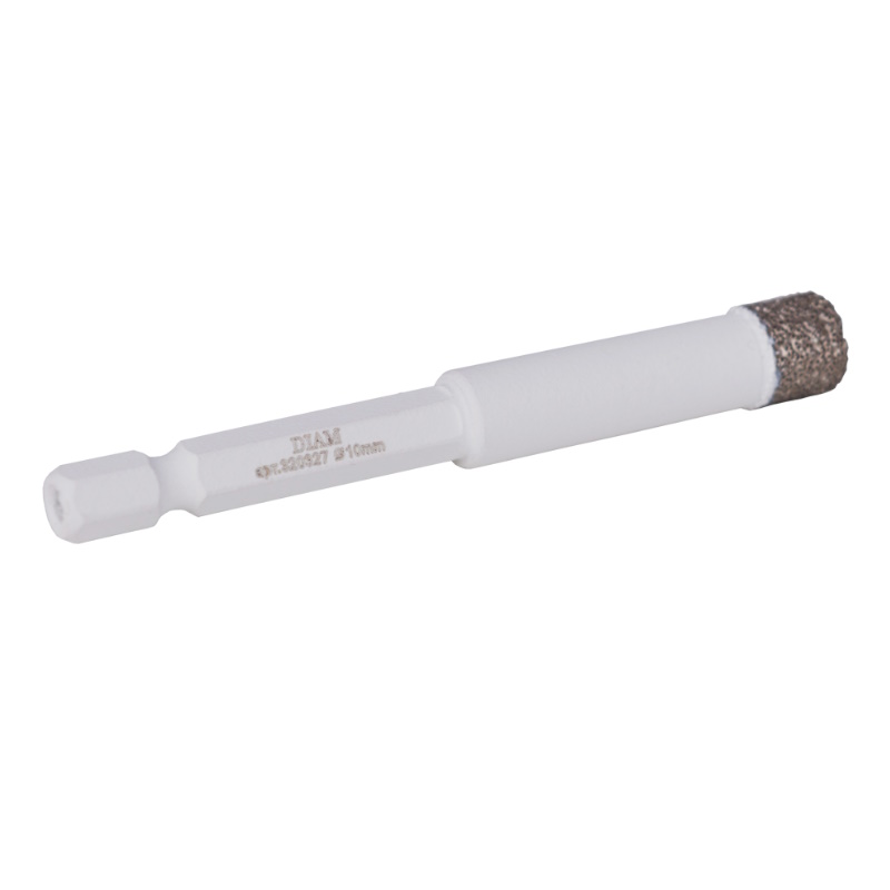 Сверло алмазное Diam Extra Line 320327, 10x35x1/4, HEX-E, V-TECH (вакуумное спекание)  в Твери
