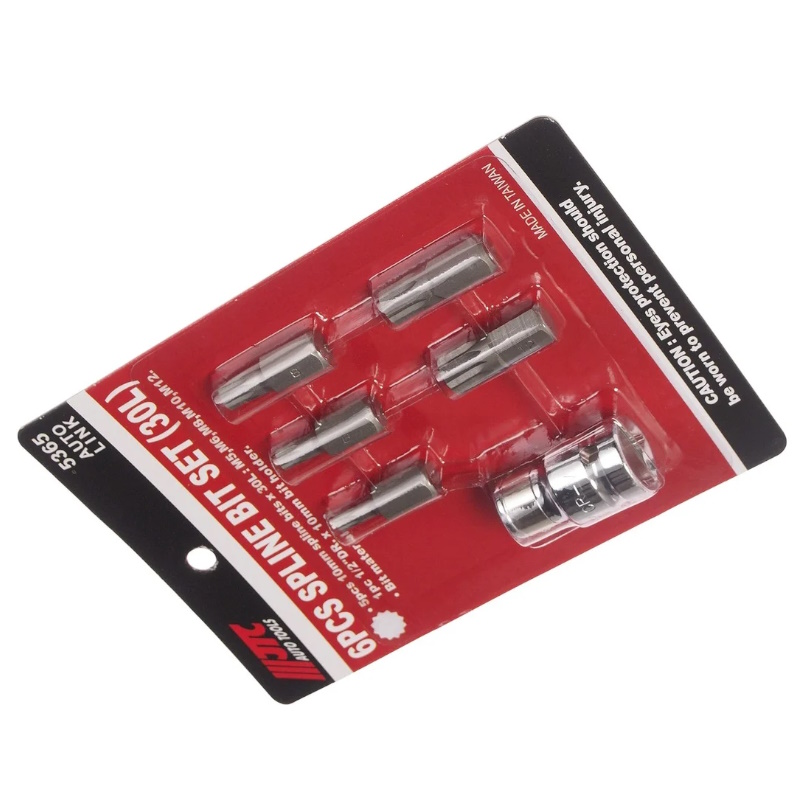 Набор бит JTC JTC-5365, 1/2"DR, SPLINE, М5-12, с держателем, 6 предметов в Костроме