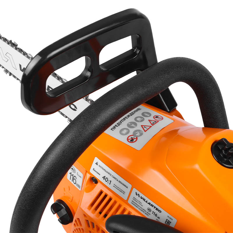 Бензопила Villartec SB301, шина 35 см (14"), цепь 3/8, 1.3 мм, 52 звенья в Коврове