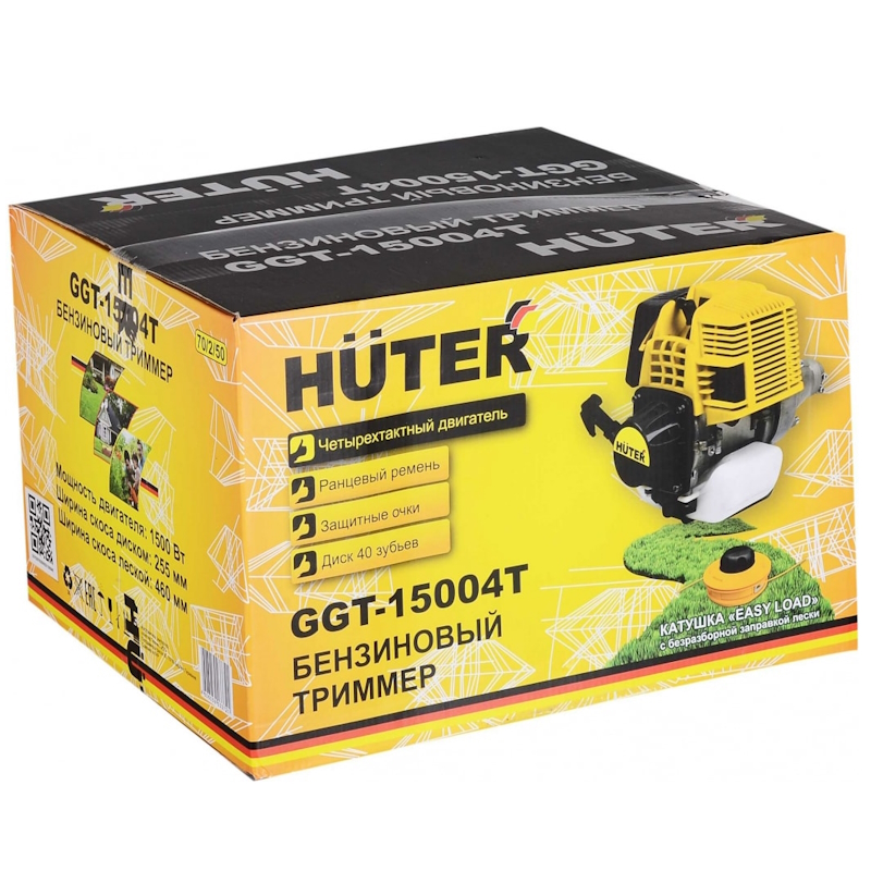 Бензиновый триммер Huter GGT-15004Т, четырёхтактный 70/2/50 в Твери