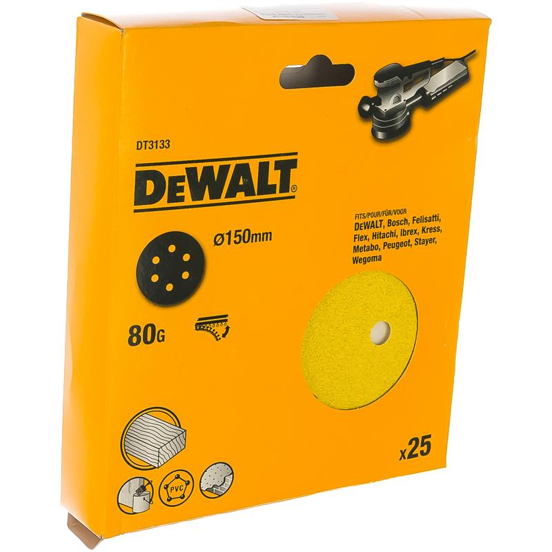 Шлифовальный круг DeWalt DT 3133 (150 мм, Р80, крепление на липучке) в Рыбинске