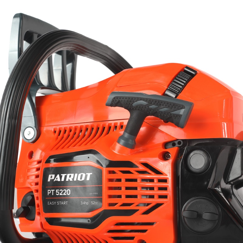 Бензопила фирменная Patriot 5220 (рабочий объем 52 см3, количество звеньев 76)
