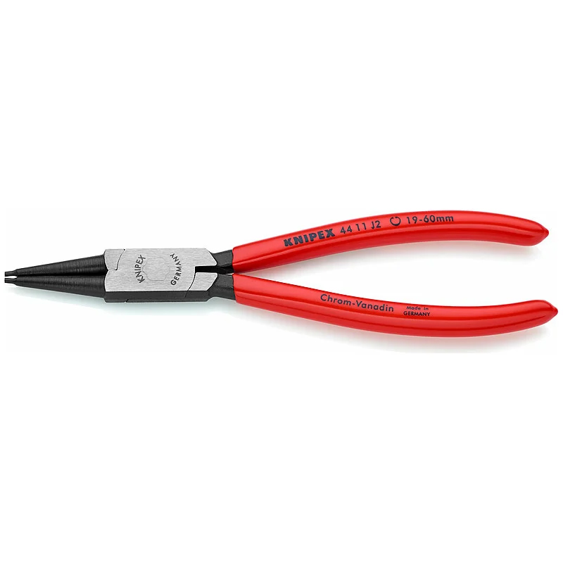 Щипцы Knipex KN-4411J2 для внутренних стопорных колец, прямые губки, Ø 19-60 мм, длина 180 мм, фосфатированные в Муроме