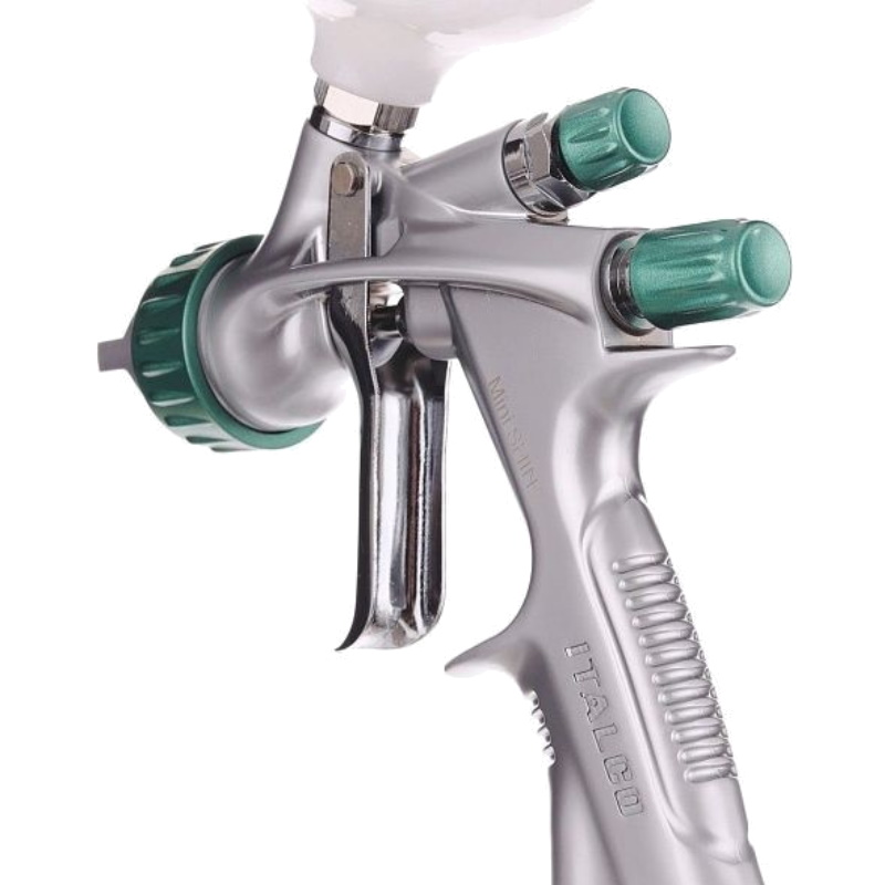Краскопульт Italco MINI SHINE 39868, 1.0 mm, HVLP, 141-198 л/мин, 1.5 бар, пятно 170 мм, 0.25 л в Туле