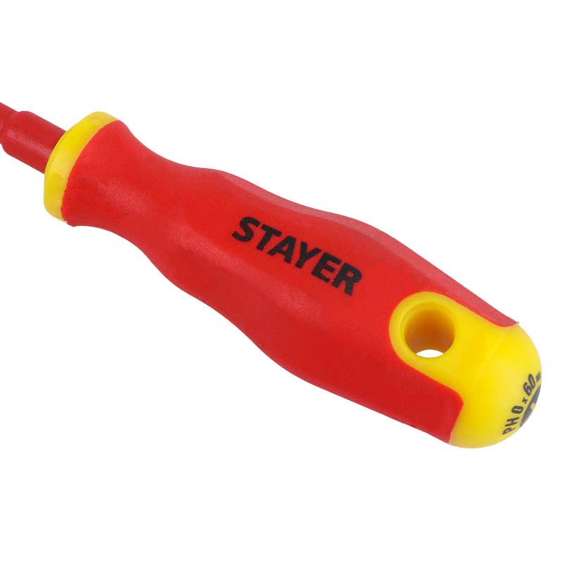 Отвертка диэлектрическая Stayer 25142-0-06, PH0x60 мм, до 1000 Вт в Туле
