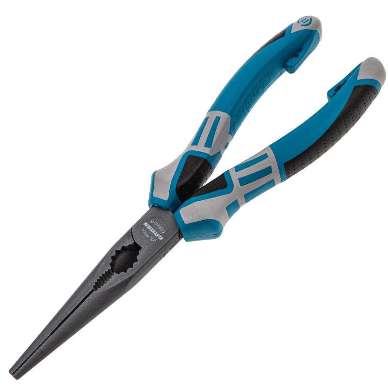 Длинногубцы прямые Gross 17171 205 мм трехкомпонентные рукоятки 2861₽