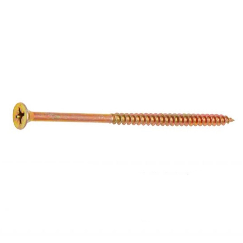 Шуруп универсальный Starfix SMZ2-35480-10, 5.0х100 мм желтый цинк (10 шт в зип-локе) в Угличе