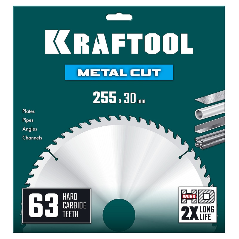 Диск пильный по металлу и стали Kraftool Metal Cut 36954-255-30-63, 255 х 30 мм, 63Т  в Рыбинске