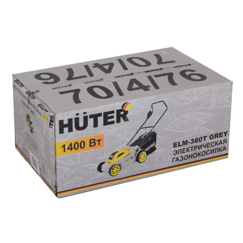 Газонокосилка электрическая Huter GREY ELM-380T 70/4/76