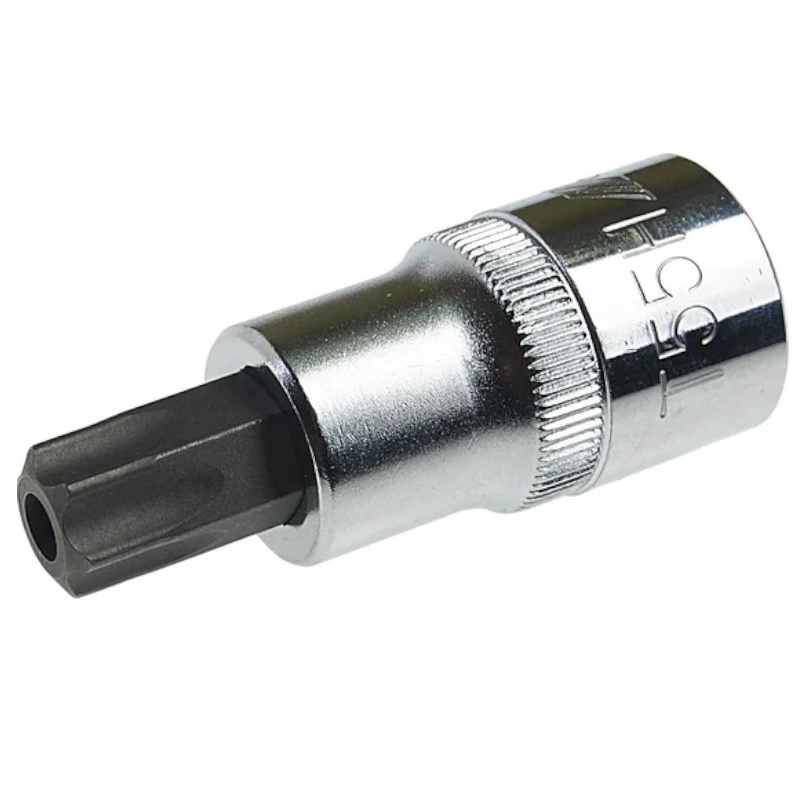 Бита-головка TORX с отверстием JTC JTC-45455, 1/2"хT55H, длина 55мм