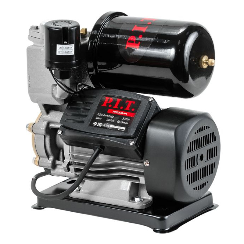 Станция насосная электрическая P.I.T. POG370-P1 (370Вт, напор 30м, бак 2л, 33л/мин, реле давления)