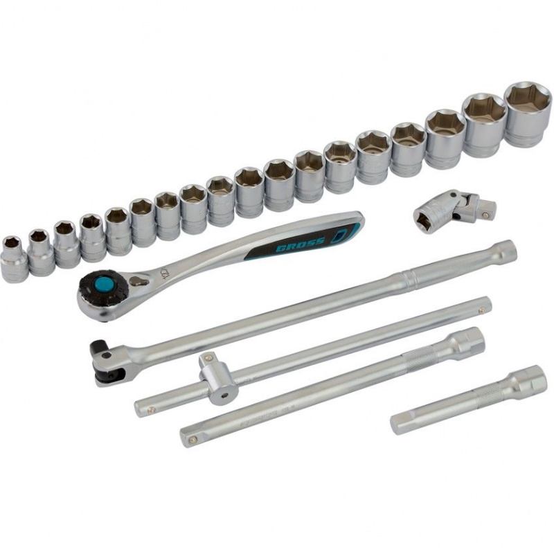 Набор инструментов Gross 14147, 24 пред., 120 зубьев, 1/2" в Костроме