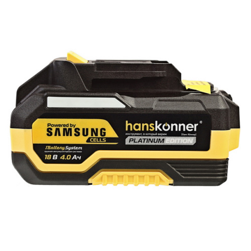 Аккумулятор Hanskonner HBP2004PRO PLATINUM, 18 В, 1BS, 4.0 Ач, ячейки SAMSUNG, под Makita LXT, блистер