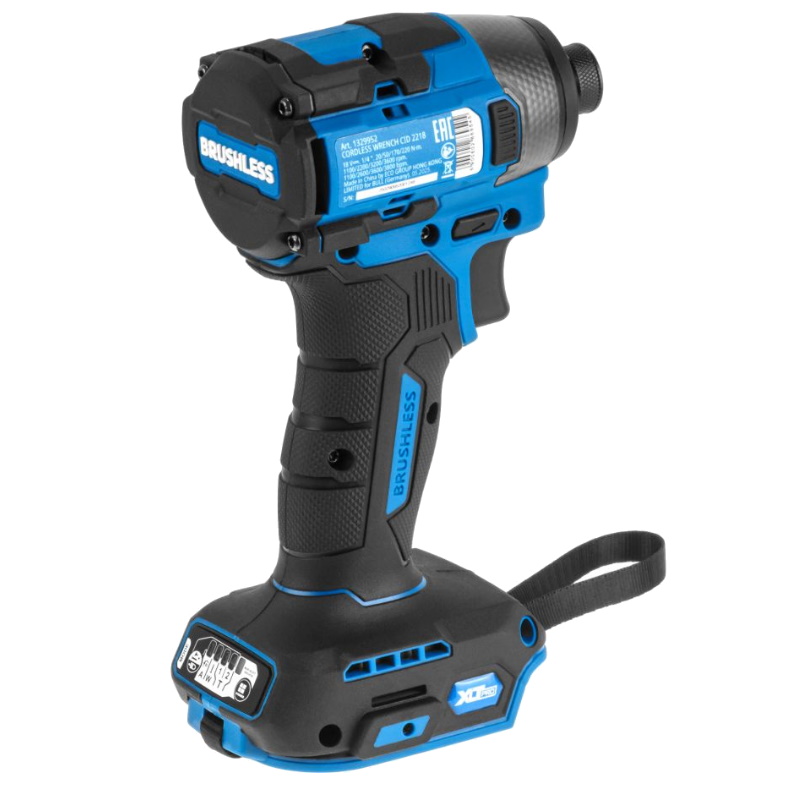 Аккумуляторный ударный гайковерт/винтоверт Bull CID 2218 SET 1329954, Xcase, XLTpro, бесщеточный, 18 В, 220 Н*м, 2х4 А*ч в Туле
