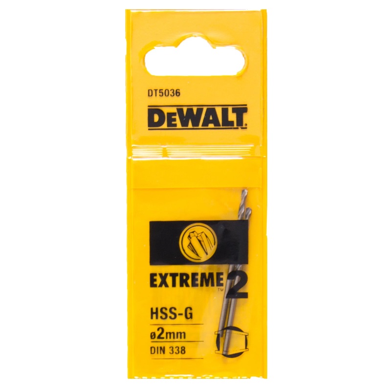 Сверло по металлу DeWalt DT5036-QZ, EX2 HSS-G, 2х49х24 мм, 2 штуки