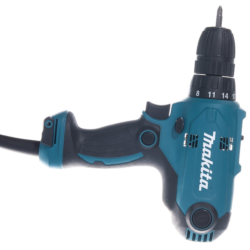 Сетевая дрель-шуруповерт Makita DF0300 (вес 1,2 кг, мощность 320 Вт, кабель 2,5 м)