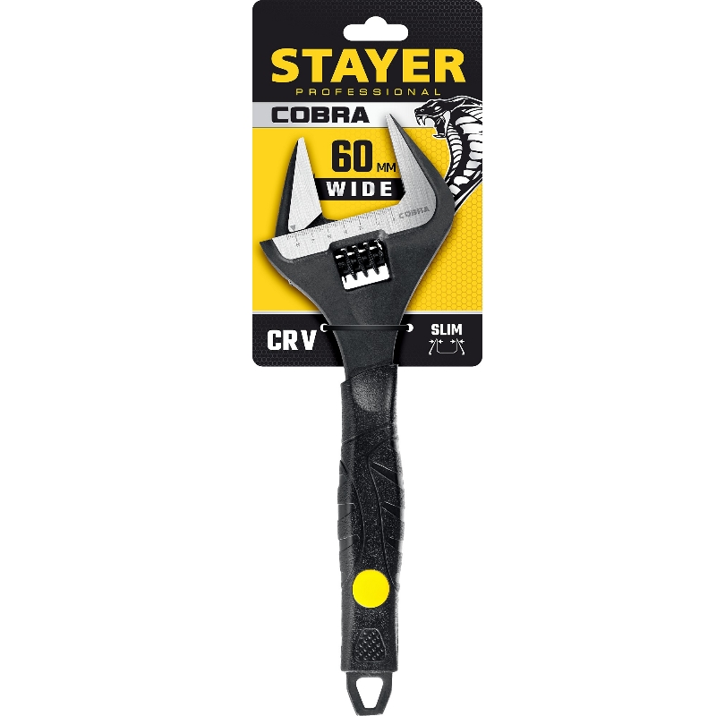 Ключ разводной Stayer COBRA 27264-30, 300/60мм в Ярославле