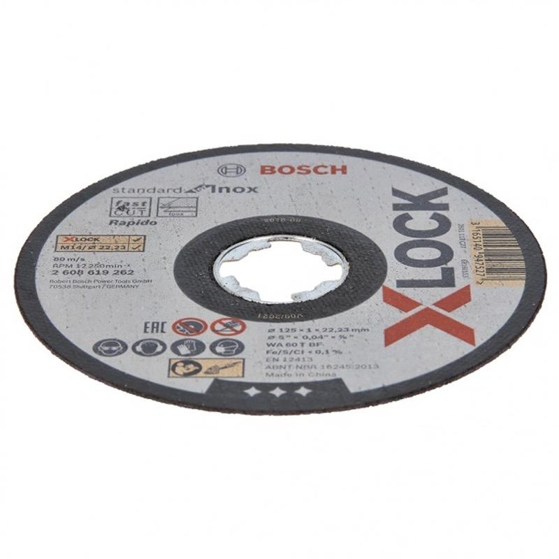 Отрезной круг по нержавеющей стали Bosch X-Lock 2.608.619.262 (125x1 мм) в Муроме