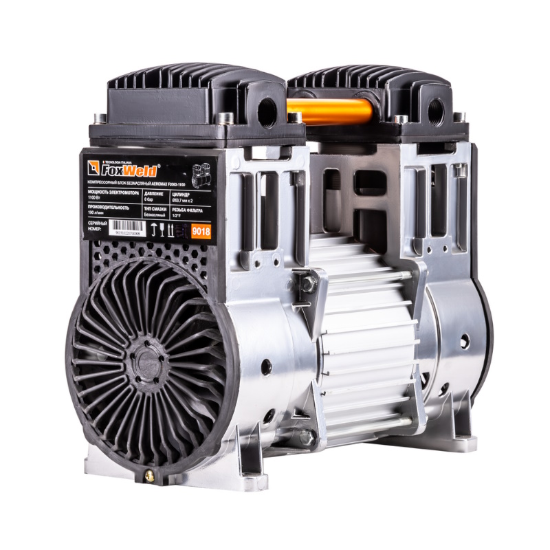 Компрессорный блок безмасляный FoxWeld AEROMAX F2063-1100 9018