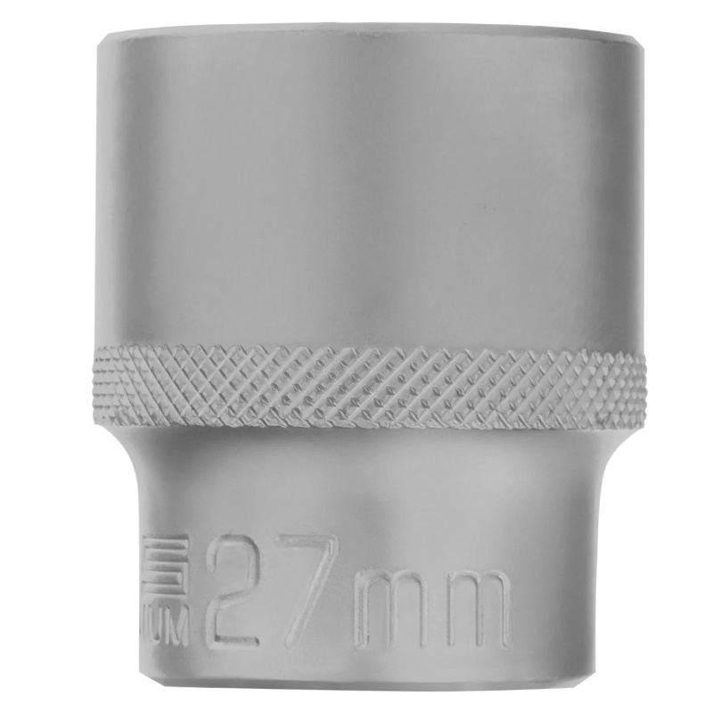 Головка торцевая Stels 13671, 27 мм, 12-гранная, CrV, под квадрат 1/2", хромированная в Муроме