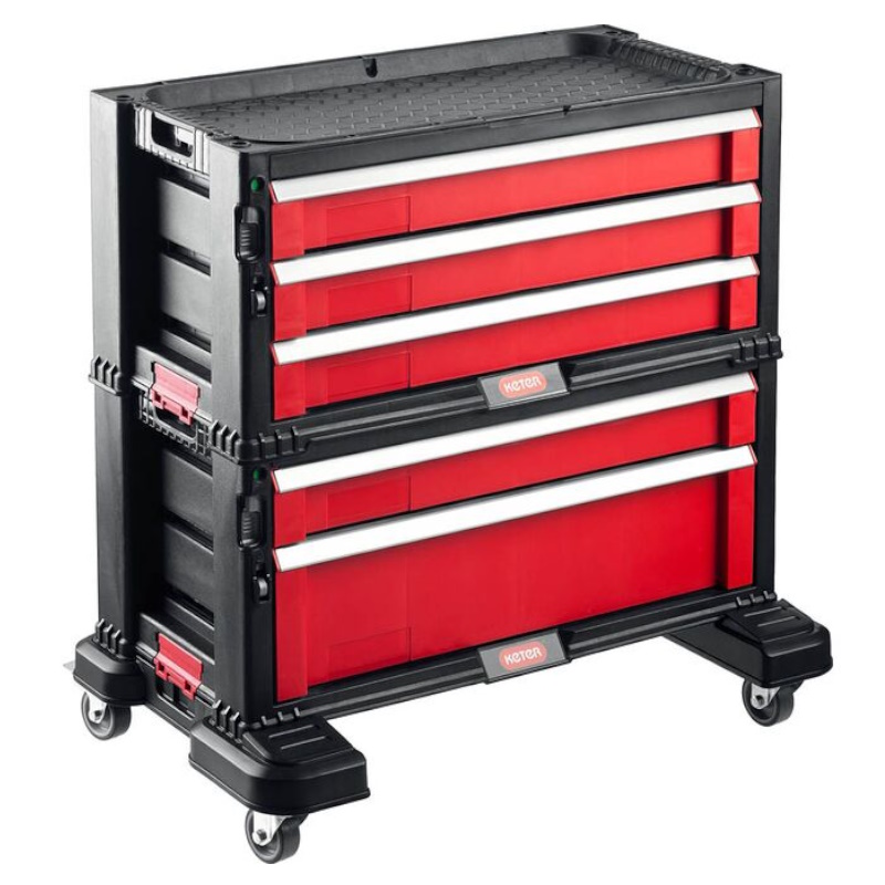 Тележка инструментальная Keter DRAWER 38380-5, с 5 выдвижными полками, 562х289х502 мм, 22"  в Твери
