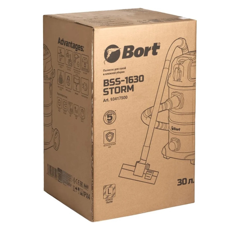Пылесос для сухой и влажной уборки Bort BSS-1630-STORM 93417500 в Муроме