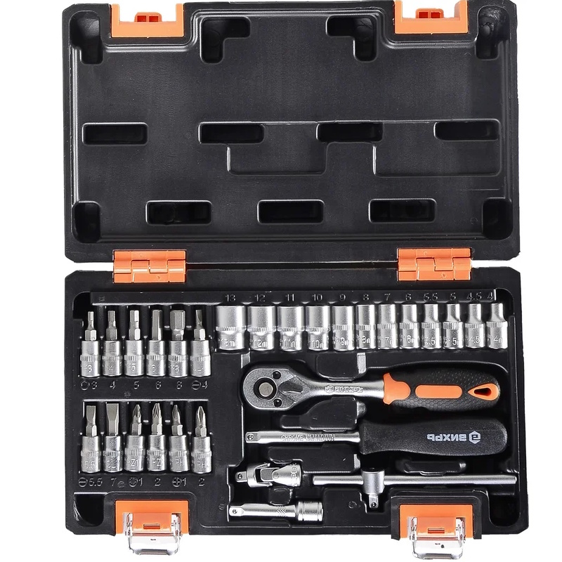 Набор инструментов Вихрь 73/6/7/1, CrV, 1/4", 29 предметов