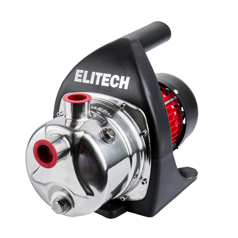 Насос поверхностный Elitech НП 1000Н 205650, 1000 Вт, 3200 л/ч, Н=42 м, Гл=8 м, 4.4 бар, ч/вод в Череповце