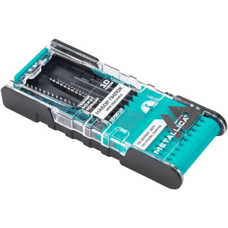Набор пилок для лобзика Metallica Optima 909010, №19, комбинированный, P-box, 10 шт в Ярославле