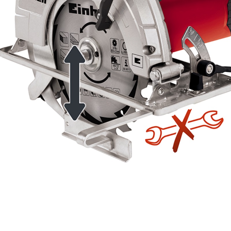Пила циркулярная Einhell TC-CS 1400, 1400 Вт, 5200 об/мин, 190х30 мм 4330937 в Иваново