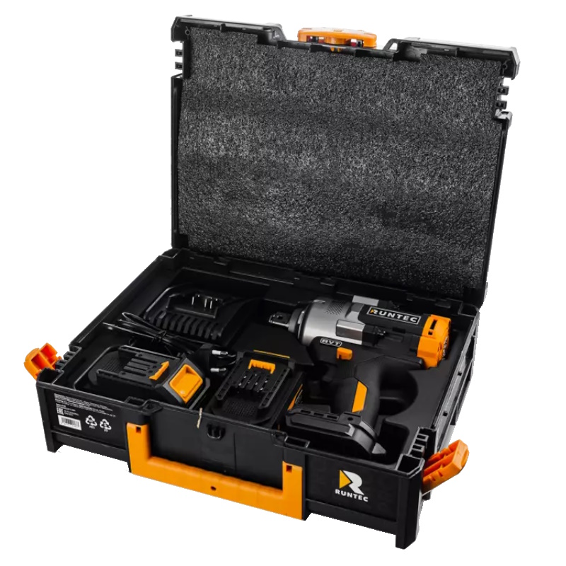 Гайковерт ударный аккумуляторный Runtec RT-IW1600 Runtec PRO 3/4", 20В, 2*6Ач, 1600Нм в Коврове