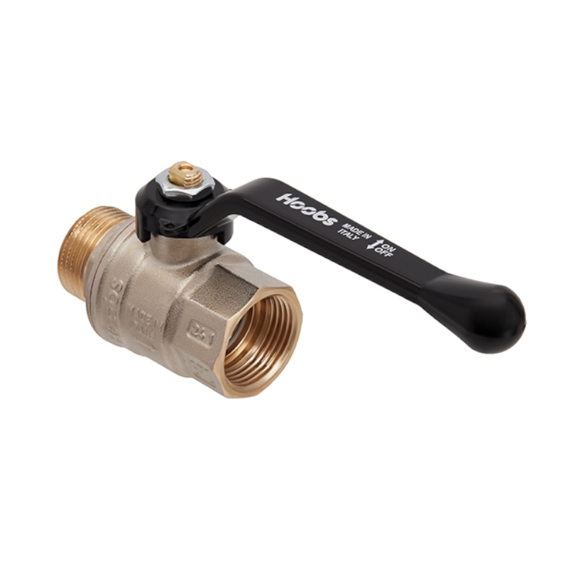 Кран шаровой Hoobs ORION 15114H, НР/ВР, 1'', с алюминиевым рычагом