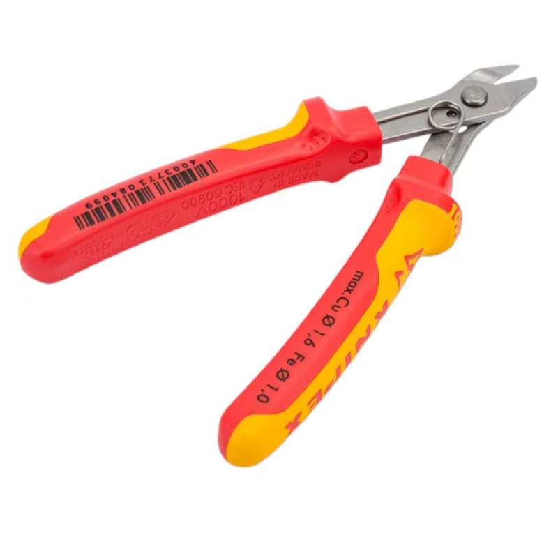 Бокорезы Knipex Electronic Super Knips KN-7806125, прецизионные VDE, нерж., 125 мм, 2-комп диэлектрические ручки в Угличе