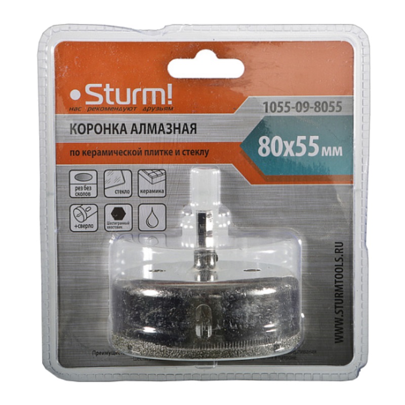Коронка алмазная Sturm 1055-09-8055 в Ярославле