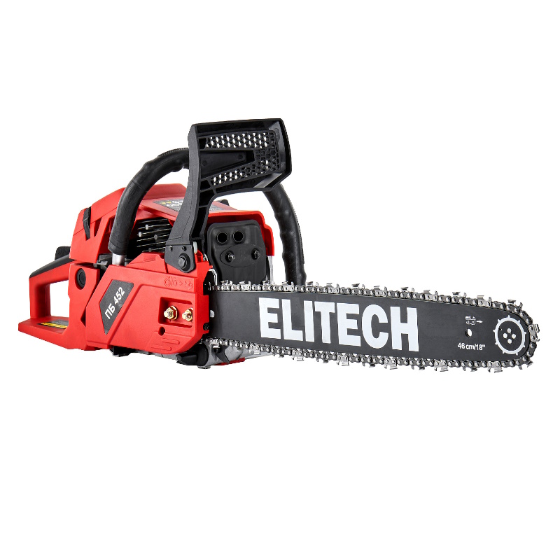 Бензопила Elitech ДМ ПБ 452 (E1611.013.00) 205449, 45 см3, 2.0 кВт/2.7 л.с.,шина 45 см,3200-1000 об/мин в Рыбинске