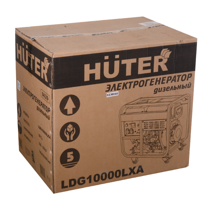 Дизельный генератор Huter LDG 10000LXА, 64/2/9 в Туле