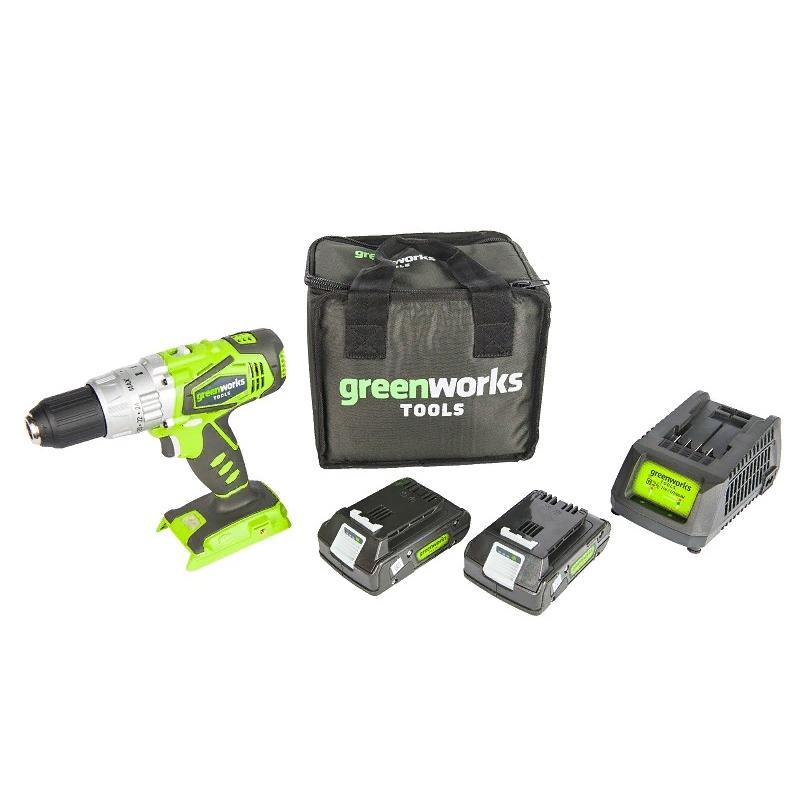 Аккумуляторная ударная дрель-шуруповерт Greenworks 3802407 в Иваново