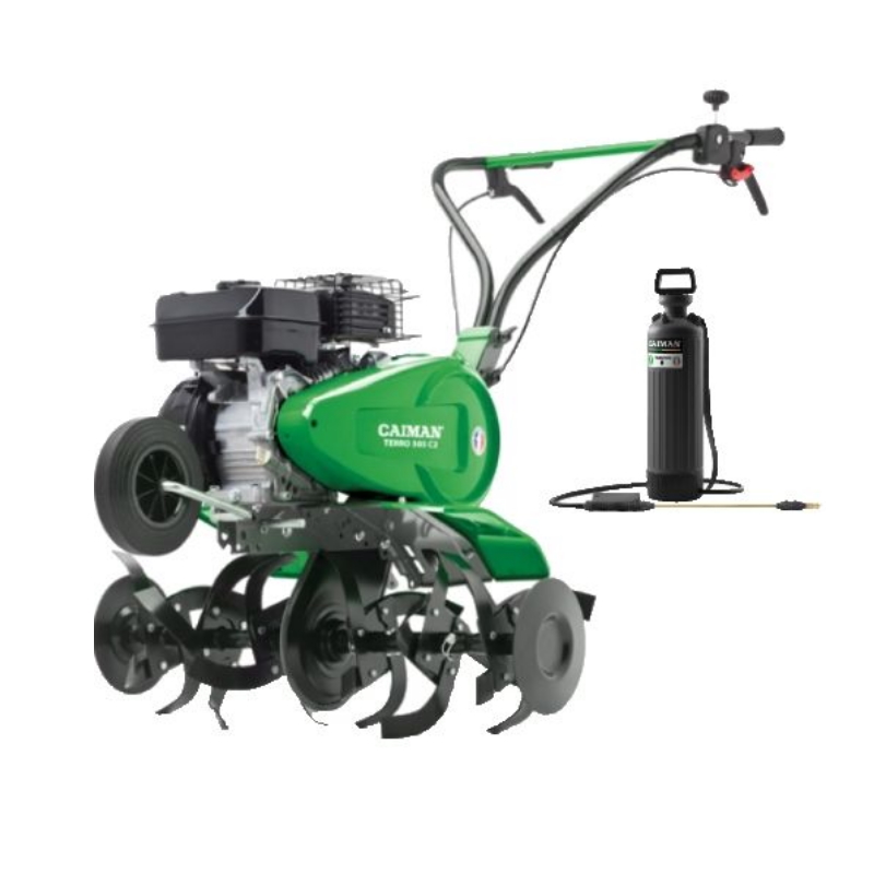 Бензиновый культиватор Caiman Terro 50S C2 + Ручной опрыскиватель Caiman Telescopic 8 в Кинешме