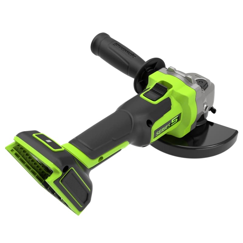Угловая шлифовальная машина Greenworks AG590 24V 3201007CUH, аккумуляторная, б/щет, 125 мм, 8500 об/мин,  АКБ 8Ач, ЗУ в Череповце