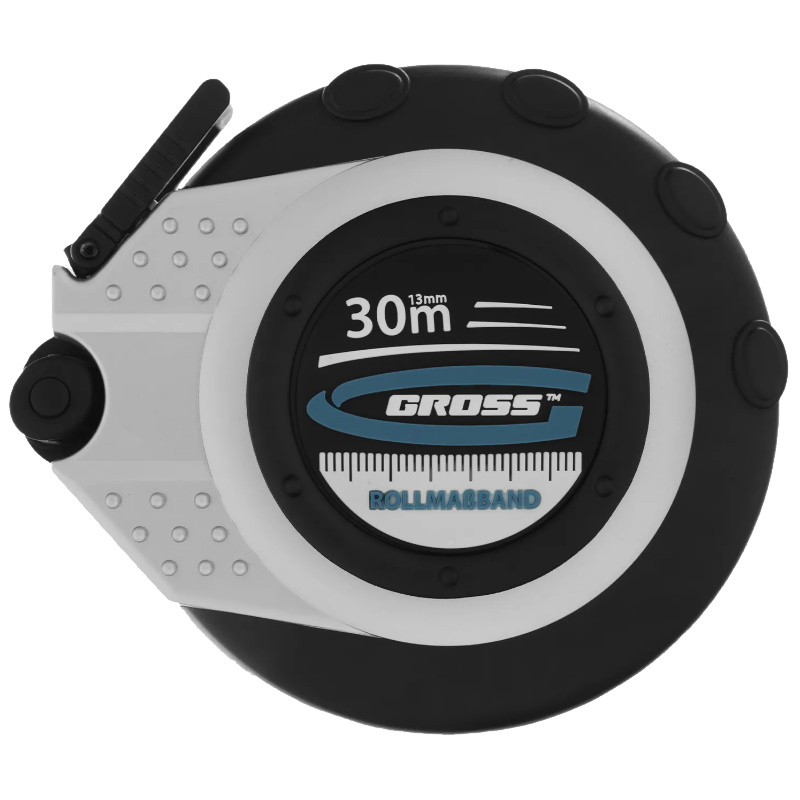 Рулетка геодезическая Gross 31252, 30 м х 13 мм, закр. корп., металл. лента, нейлон в Иваново